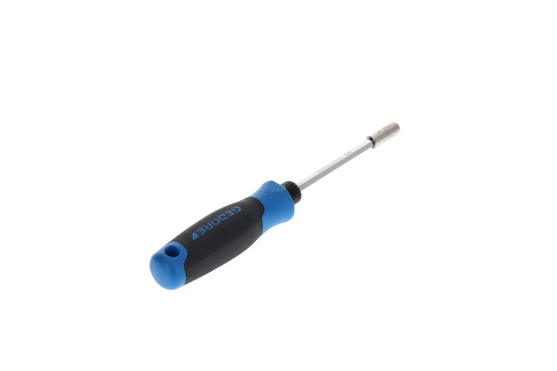 GEDORE Ratchet screwdriver, Magnetic bit holder, 1/4" 6.3 mm hex, Screwdriver, 2-component handle, 225 mm, 2675