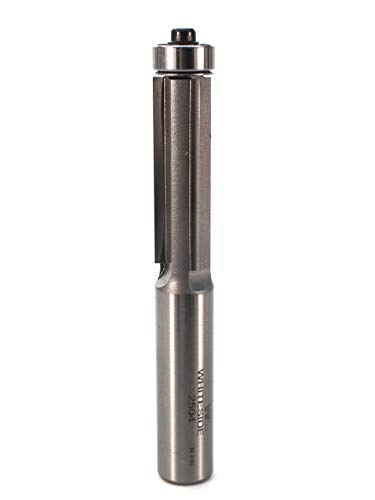 Whiteside 2504 Three Flute Flush Trim Router Bit: 1/2 Inch Cutting Diameter, 1-1/2 Inch Cutting Length, 1/2 Inch Shank, 3-5/8 Inch Overall Length, B3 Bearing