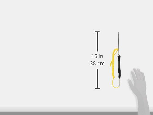 Extech 881605 Type K General Purpose Temperature Probe | -328 to 1292F (-200 to 700C), 1.8m coiled cable, Type K mini connector, for any meter with Type K input