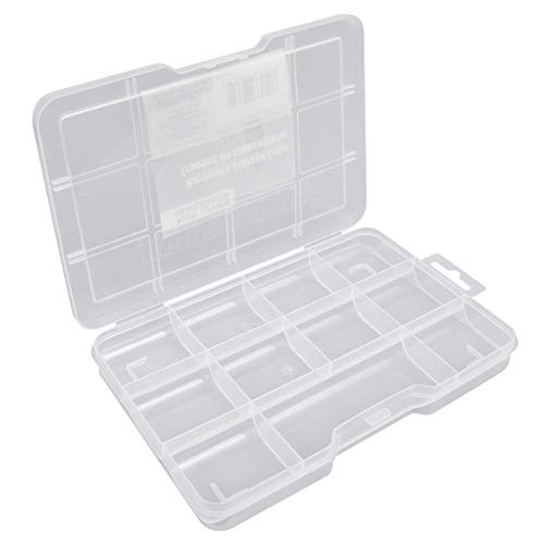 9-Compartment Plastic Storage Case, Pack of (4)