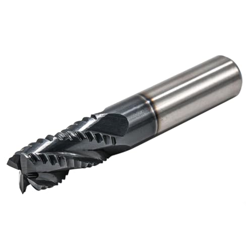 4 Flute M42 8% Cobalt HSS Roughing End Mill Set(2Pcs, 5/8"), AlTiN Coated 5/8 in 2