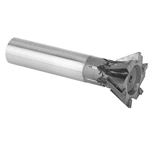 Dovetail Milling Cutter, 60 Degree 6 Flute Slot Cutting Tool for CNC Milling Carbide Straight Shank 40mm Cutting Diameter 20mm Shank 1 Piece