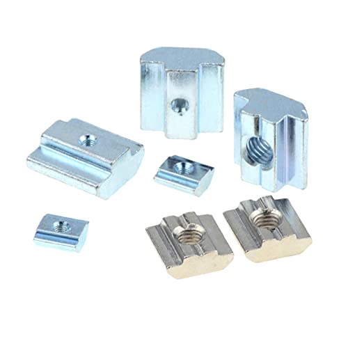 30Pcs 4545 Series T Sliding Nuts Hammer Nut Block Square Nuts M4 T Nuts for 4545 Aluminum Extrusion Profiles T Slot 10mm，for CNC Router Build Rail 3D Printer (m4)