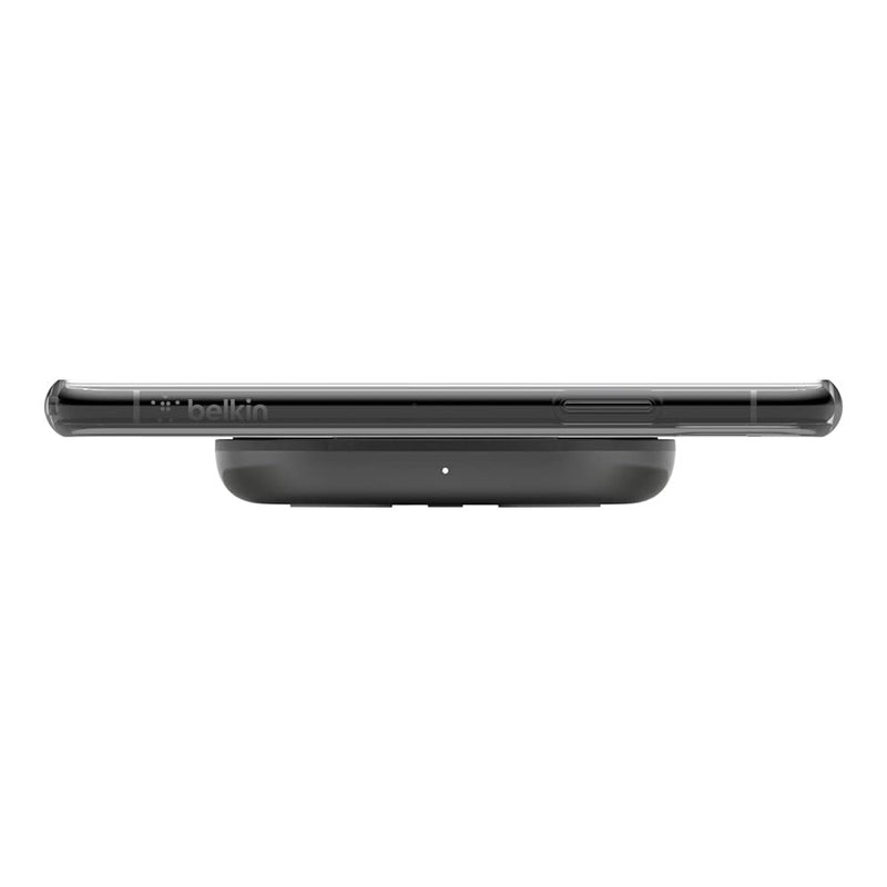Belkin Wireless Charger - Qi-Certified 10W Max Fast Charging Pad - Quick Charge Cordless Flat Charger - Universal Qi Compatibility for iPhone, Samsung Galaxy, AirPods, Google Pixel, and more 1-pack