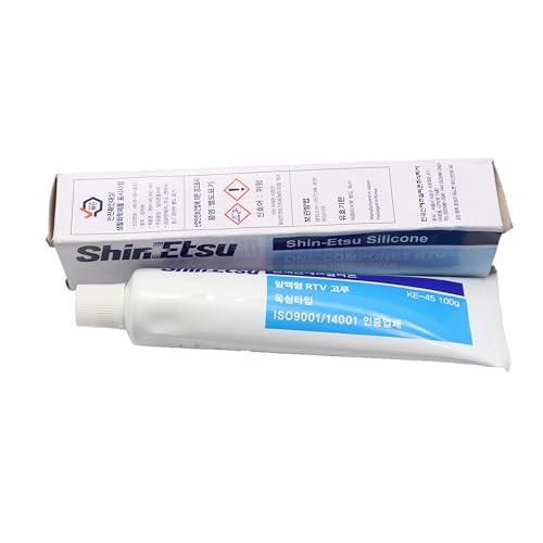 Shin-ETSU KE-45-W Industrial Grade White Adhesive Sealant 100g | High-Strength, Flexible, Weather-Resistant, Non-Corrosive, Durable Bonding Compound for Electronic & Industrial Use