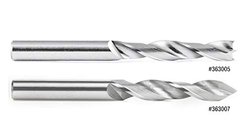 Amana Tool - 363007 Solid Carbide Drill Bit R/H 5mm Dia x 55mm Long x 5mm Shank 363007 - 5mm Dia x 55mm Long x 5mm Shank