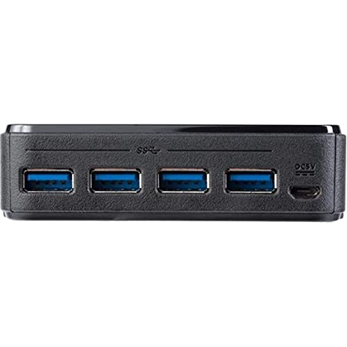 StarTech.com USB 3.0 Peripheral Sharing Switch - 4 USB 3.0 (5Gbps) x 4 Computers - Mac / Windows / Linux - USB A/B Switch - USB Switch (HBS304A24A) 4 Computers – 4 Devices