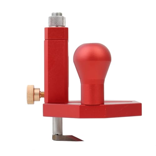 Router Plane Hand Wood Planer, Handheld Woodworking Tool, Woodworking Carpenter Tools Adjustable Woodcraft Trimming Knife Depth Stop Planer Wood Chamfering Slottinge (Red) Red