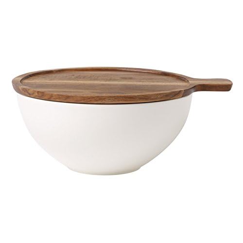 Villeroy & Boch Artesano Original Wood Cover for Vegetable Bowl, 9.5 in, Holz - Akazie, Brown