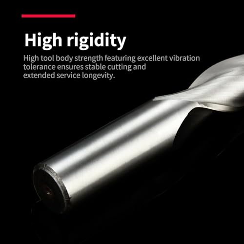 22mm 1pcs, 2 Flute HSS Straight Shank End Mill Cutter,Center Cutting, Slot & Keyway Milling DRINYOUNG (2-Flute, 22mm) 2-Flute