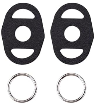 4pcs Stainless Steel Triangle & O Split Ring for Camera Strap, Riangle Split Hook for Belt Hook Lanyard Camera Shoulder Strap