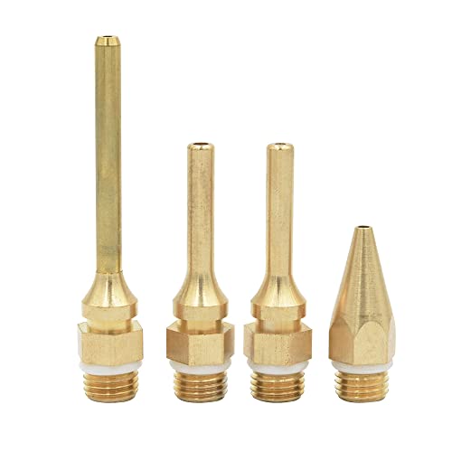 Eyech 4 Pack Interchangeable Hot Glue Gun Nozzles - Assortment Set for Craft & Repair - 2.0x70mm, 2.0x50mm, 2.0x34mm, 3.0x50mm