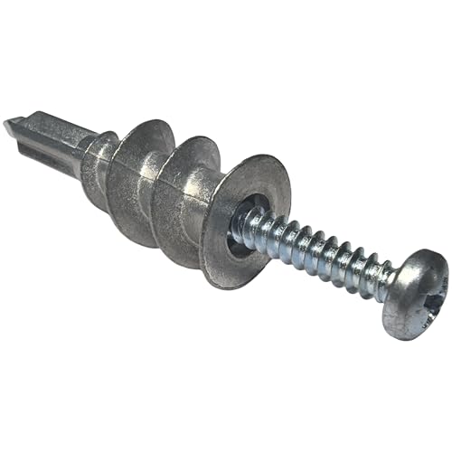 Santie #8 Zinc Self-Drilling Drywall Anchor Kit with Screws, 50 Pack (#8)-50 PC