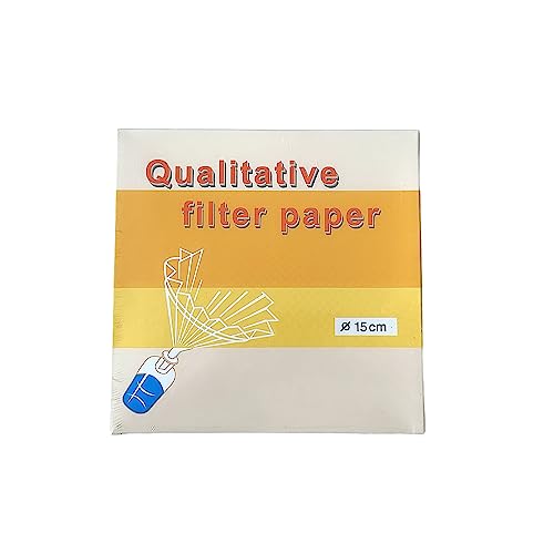 2Packs 15cm 20-25μm Qualitative Filter Paper OD=150mm Fast Speed 100 Sheet/Pack