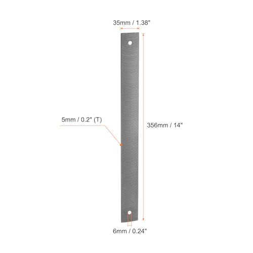 HARFINGTON Flexible Body File 14 Inch High Carbon Steel Fine Teeth Cut Flat Metal Files Polisher Tool for Car Grinding