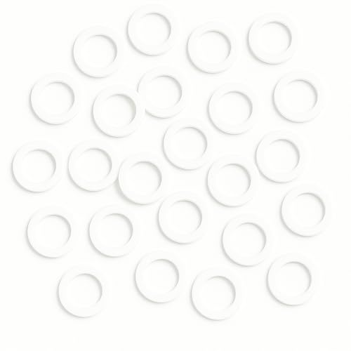 25pcs 1-Inch Silicone Gasket Set – Flat Sealing Washers and O-Rings for Faucet, Pipe, Tap, Hose, and Plumbing Connections – Durable Leak-Proof Silicone Assortment Kit 1 inch Pack of 25