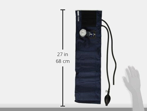 MABIS Aneroid Sphygmomanometer, Adult Cuff Size 13" to 20", Professional Manual Blood Pressure Cuff with Zipper Case, Caliber Series, Large Adult Cuff Adult Large Regular