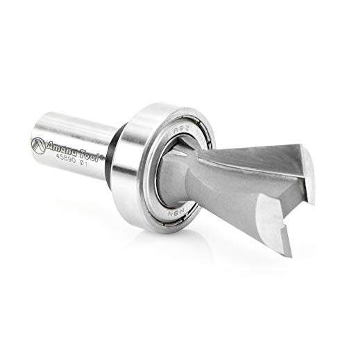 Amana Tool - 45890 Carbide Tipped Keller Dovetail 14 Deg x 1" Dia x 1" 2 Shank