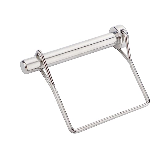 4 Pcs Full 316 SS Square Pto Pin, Safety Coupler Pin 3/8" x 2-3/4"(9.5mm x 70mm), Full Marine Grade 316 Stainless Steel Heavy Duty Shaft Locking Pin