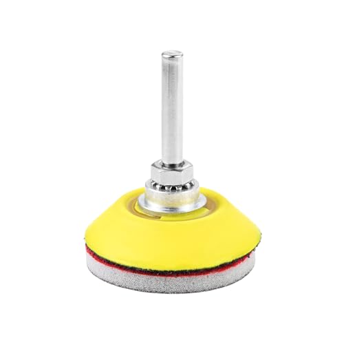 96Pcs 2-inch Sanding Pad with 2” Internal Threaded Disc and 1/4” Shank, 12 Grits (180 to 3000, 8 Pieces Each), Wet-Dry Sponge Sandpaper for Polishing, Grinding, Deburring