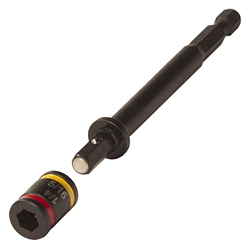 Malco MSHMLC 4 in. C-RHEX Cleanable, Reversible Magnetic Hex Drivers (1/4″ and 5/16″)- 2 pack