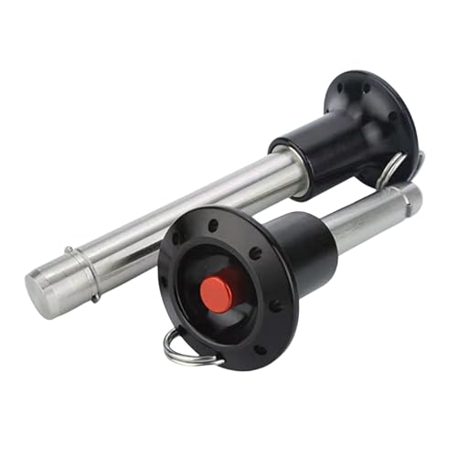Stainless Steel jaw Handle Locking pin with axial Locking Pawl pin Tongue Quick-Release pin with Safety Rope (Diameter:3/8in(10mm), Clamping Length：1-9/16in(40mm)) Diameter:3/8in(10mm) Clamping length：1-9/16in(40mm)