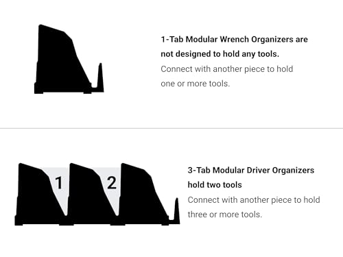 TEKTON 40-Tool Modular Driver Organizer Set | ODM91240 Red