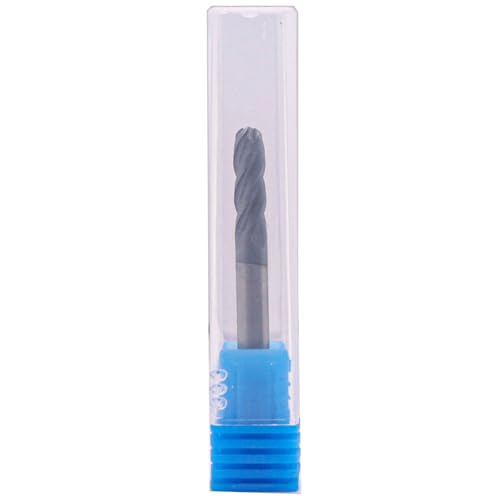 4 Flute Solid Carbide Ball Nose End Mill Set(5Pcs, 3/16"), AlTiN Coated 3/16 in 5