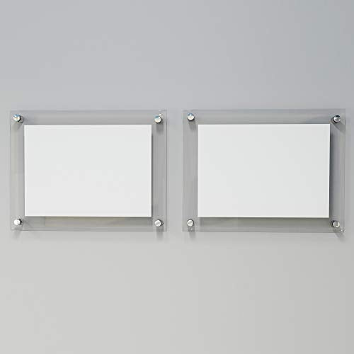 uxcell 1 Dia x 2-1/2"(25x62mm) Standoff Screws Wall Mount Sign Holders Acrylic Glass Nails 8pcs 25x62mm