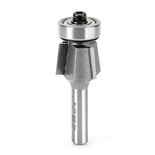 Amana Tool - 47302 Carbide Tipped Bevel Laminate Trim 7 Deg x 3/4 Dia x 7/16 x 1/4" Sh 3/4 Dia x 7/16 x 1/4" SHK