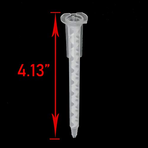 Xiaoyztan 50Pcs 1.3ml Epoxy Mixing Nozzle for AB Glue