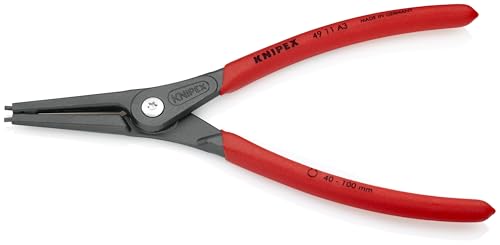 KNIPEX External Precision Snap Ring Pliers,Red and Silver