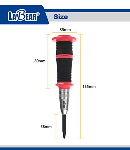 LABEAR 6-Inch Adjustable Auto Center Punch with S2 Steel Tip 6 Inch