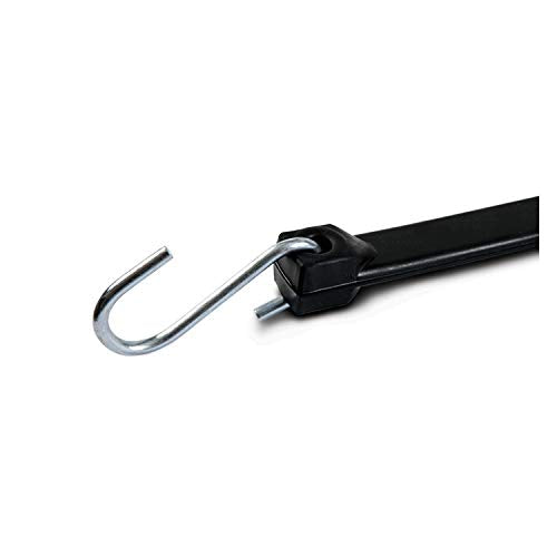 TCH Hardware 10 Pack of 25 Inch Heavy Duty EPDM Rubber Straps with Steel S Hooks 25" Length