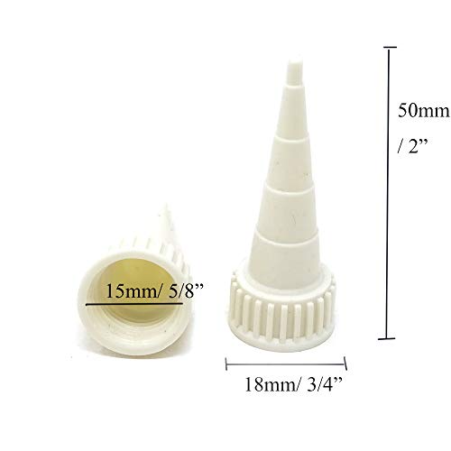 Honbay 10pcs Glue Applicator Tips Cap for E6000 Adhesive Tube