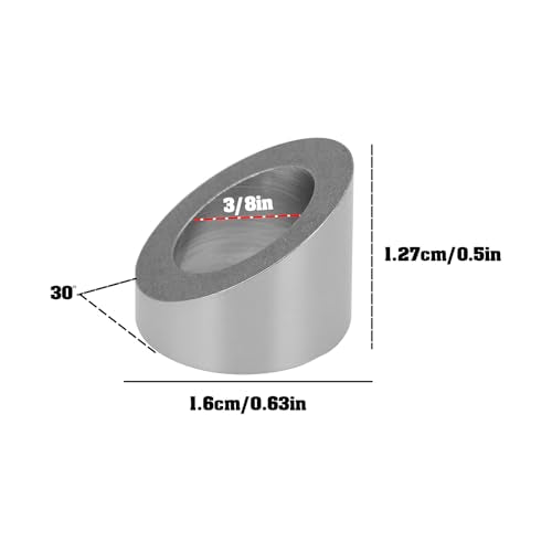 15pcs 3/8inch Angle Beveled Washer 30 Degree Stainless Steel Angle Washers for 1/8 Inch to 3/16 Inch Cable Railing