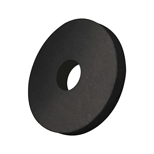 JAPCHET 200 Pcs Black Rubber Flat Washer, 1 Inch OD x 1/4 Inch ID x 1/8 Thick Rubber Flat Washer Assortment for Bolts Spacers