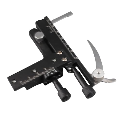 Microscope Moveable Stage,Attachable Caliper Vernier with Scale Microscope Attachable Mechanical Stage X-Y High-Precision Vernier Biological