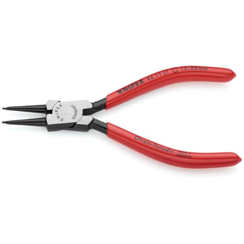 KNIPEX Tools - Circlip Pliers, Internal, Straight, 3/4"-2 23/64" Bore Dia. (4411J2), 7.25 Red 7.25-Inch Classic