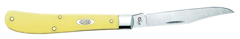 Case WR XX Pocket Knife Yellow Synthetic Slimline Trapper Cv Item #031 - (31048 Cv) - Length Closed: 4 1/8 Inches Yellow CV Chrome Vanadium
