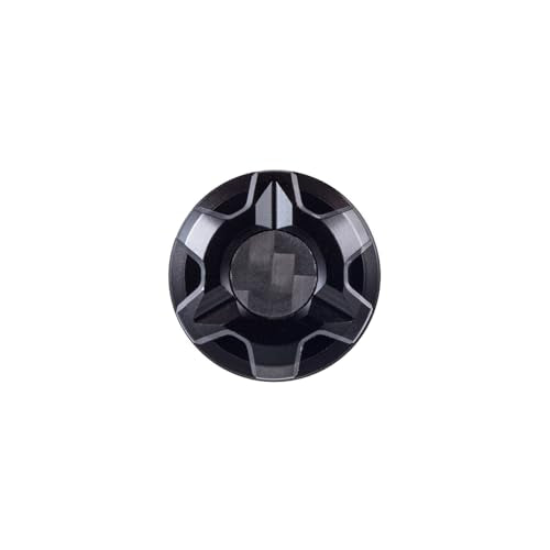  [AUSTRALIA] - Advanblack Axion CNC Machined Knurled Seat Bolt Kit Billet 6061 Aluminum Seat Bolt Tab Screw Mount Knob Cover Compatible with Street Glide Road King Electra Dyna Softail 1997-2026 (Black) Black