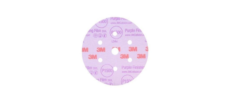 3m Hookit Purple Finishing Film Abrasive Disc 260l, 30666, 6 In, P2000 [50-discs Per Carton]