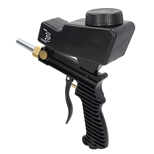 Air Sand Gun, Handheld Sandblaster, Removal Glass Etching, 70-150 PSI Working Pressures Sandblasting Gun, Air Sand Kit for Air Compressor Blasting Spray Gun
