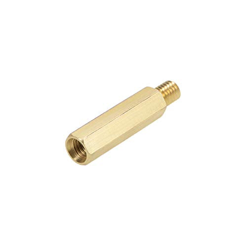 uxcell M6x30mm+8mm Male-Female Brass Hex PCB Motherboard Spacer Standoff for FPV Drone Quadcopter, Computer & Circuit Board 10pcs