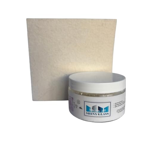 Cerium Oxide Powder with Wool Felt Pad, 3.52 oz, TREO 99.95%
