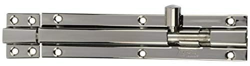 SSISKCON 10mm x 6 Inch Stainless Steel Barrel Bolt Sliding Door Latch, Heavy Duty Slide Lock, Mirror Polished, Safety Purpose 6 inch Mirror Polished