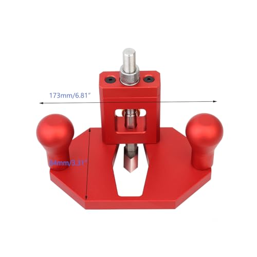 Router Plane Hand Wood Planer, Handheld Woodworking Tool, Woodworking Carpenter Tools Adjustable Woodcraft Trimming Knife Depth Stop Planer Wood Chamfering Slottinge (Red) Red