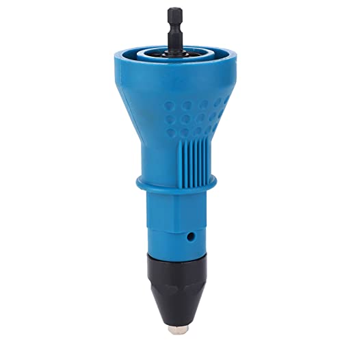Electric Rivet Nut Adapter Efficient Riveting Tool for DIY Enthusiasts with Electric Drill (Blue) Blue