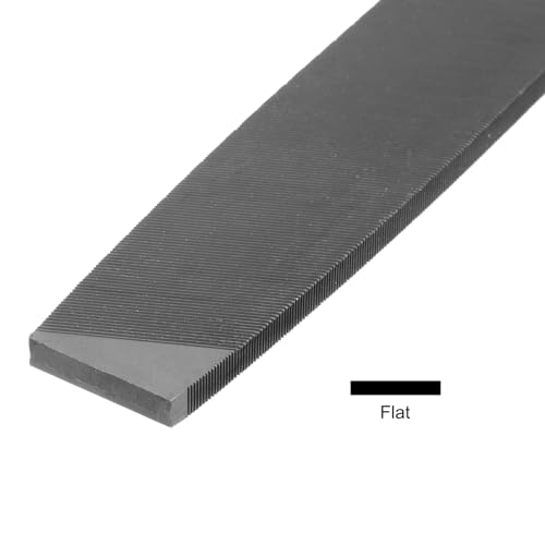  [AUSTRALIA] - HARFINGTON Mill File 12 Inch 5.3mm High Carbon Steel Single Cut Flat Hand Rasp File for Deburring and Removing Material