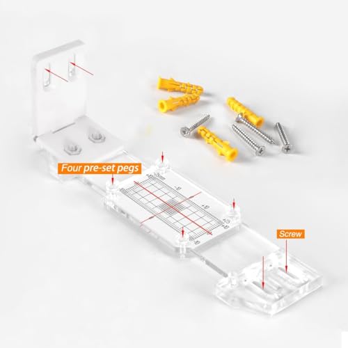 Crack Displacement Monitors - Precision Engineering for Accurate Horizontal & Vertical Crack Measurements Comprehensive Monitoring Solution, Ideal for Internal & External Corners (3PC) 3PCS